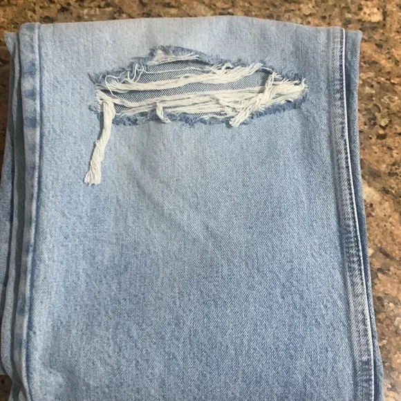 Zara Light Blue Flare & Wide Leg Jeans - Picture 6 of 7